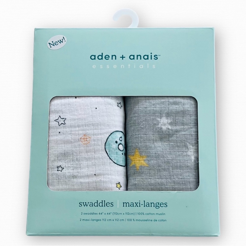 ✨SOLD on another platform 6.26.23 Aden + Anais Swaddles Space Cadet Print NWT - Picture 7 of 7
